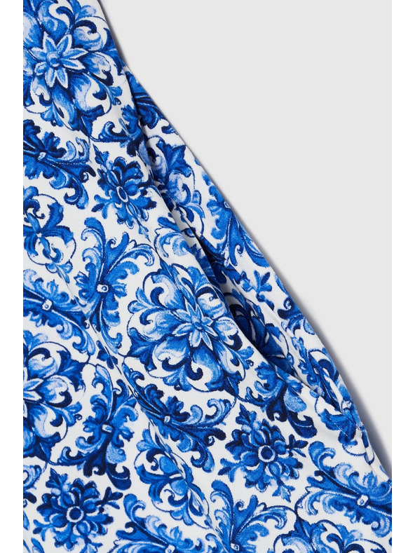 Moodo Dámske šaty Moodo modro-biele