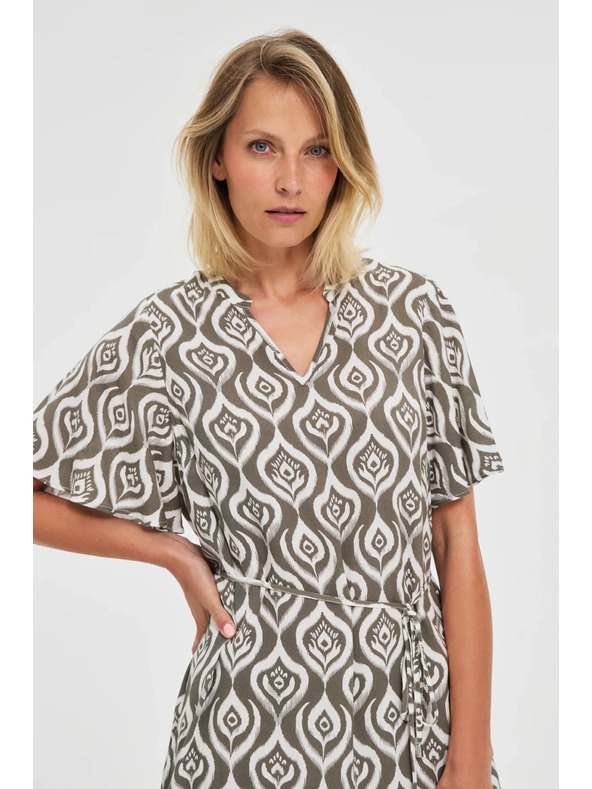Moodo Dámske voľné vzorované šaty Moodo