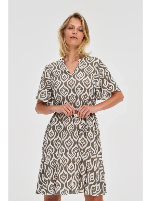 Moodo Dámske voľné vzorované šaty Moodo
