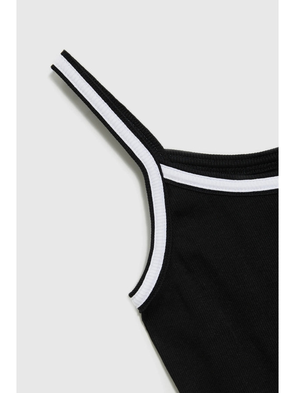 Moodo Dámske čierne tielko