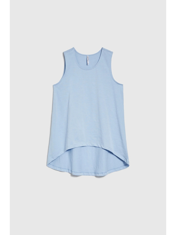 Moodo Dámske modré dlhé tielko