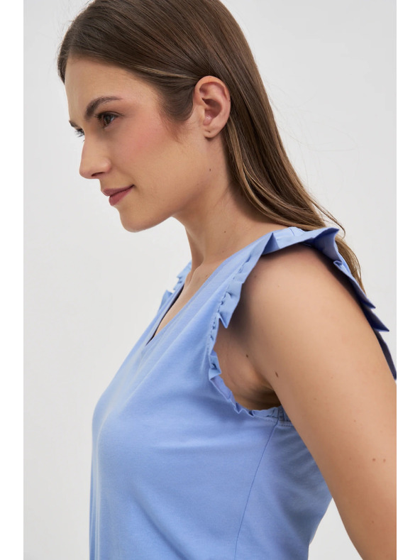 Moodo Dámske tričko Moodo s volánmi