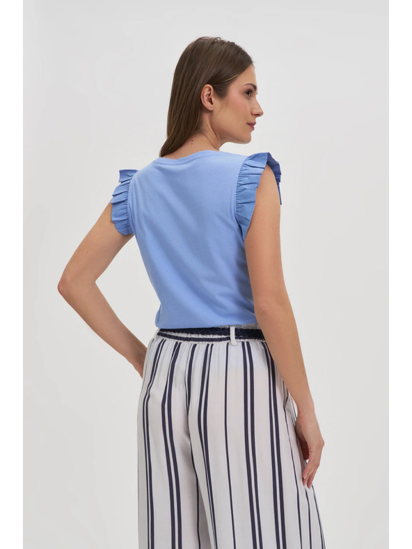 Moodo Dámske tričko Moodo s volánmi