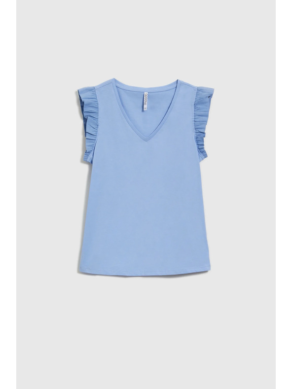 Moodo Dámske tričko Moodo s volánmi