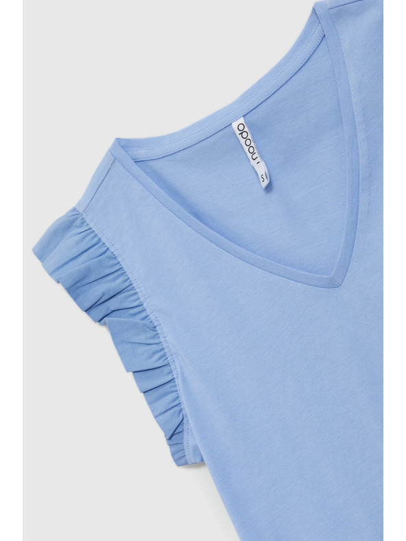 Moodo Dámske tričko Moodo s volánmi