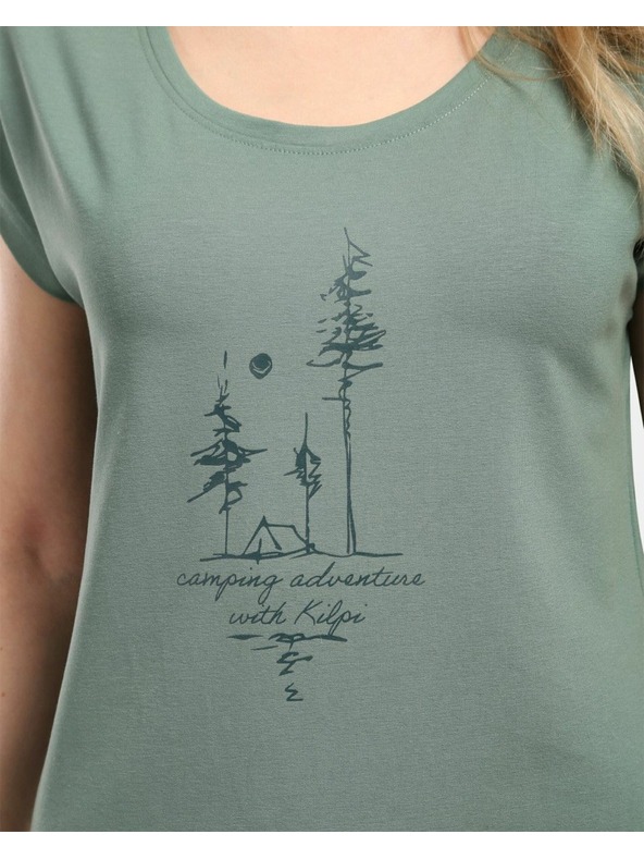 Kilpi Dámske tričko z bavlny Kilpi ROANE-W Khaki