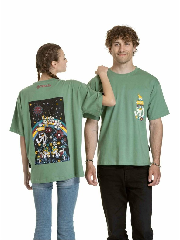 Meatfly Meatfly unisex tričko Dwarf Hydge Green Dwarf