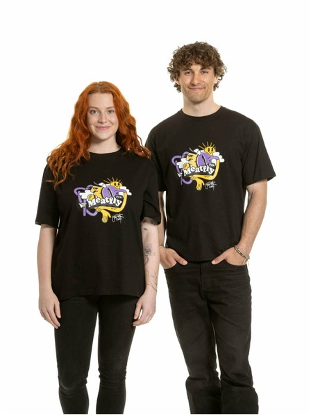 Meatfly Meatfly unisex tričko Carter 30 Groove Black