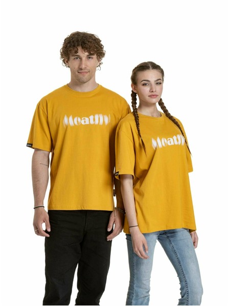 Meatfly Meatfly unisex tričko Domes Gold Bronze Blured | Hnedá