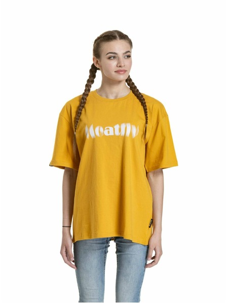 Meatfly Meatfly unisex tričko Domes Gold Bronze Blured | Hnedá