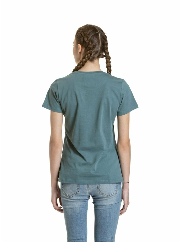 Meatfly Meatfly dámske tričko Ladies MF Logo North Atlantic | Zelená