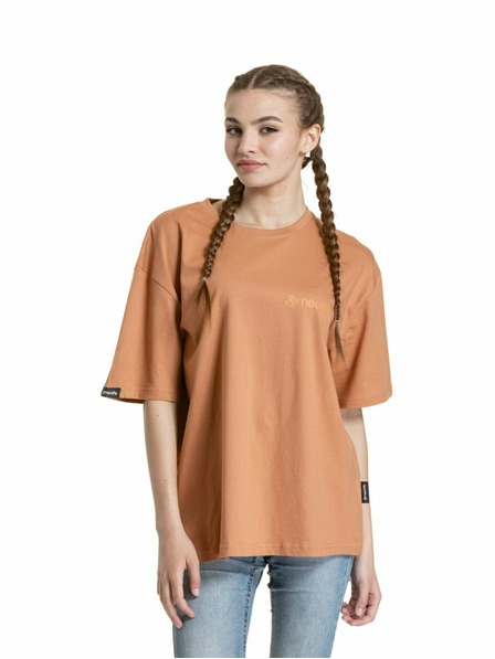 Meatfly Meatfly unisex tričko Minimal Cork | Hnedá