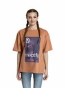 Meatfly Meatfly unisex tričko Junglist Pink Leaf | Oranžová