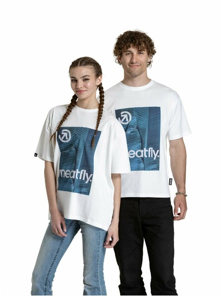 Meatfly Meatfly unisex tričko Junglist Blue Leaf