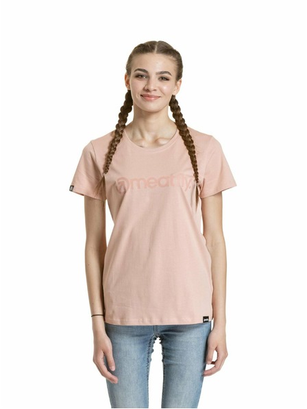 Meatfly Meatfly dámske tričko Ladies MF Logo Sepia Rose | Ružová