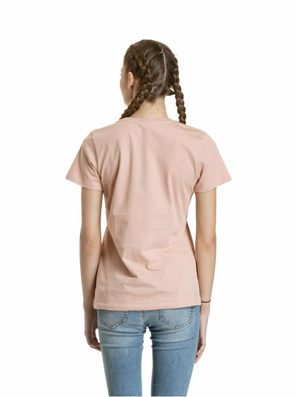 Meatfly Meatfly dámske tričko Ladies MF Logo Sepia Rose | Ružová