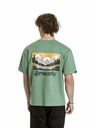 Meatfly Meatfly unisex tričko Cachuma Hedge Green Mountains