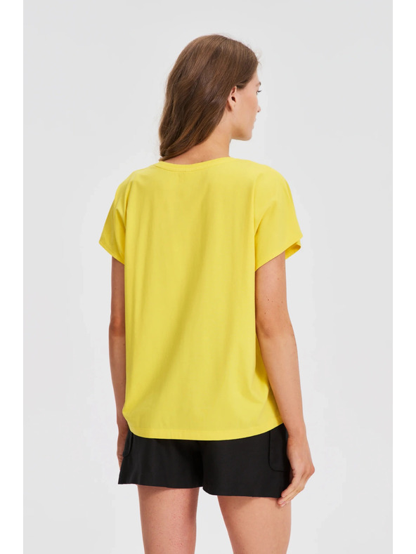 Moodo Dámske tričko Moodo – žlté