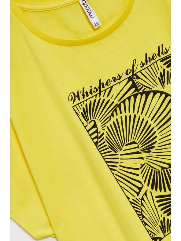 Moodo Dámske tričko Moodo – žlté