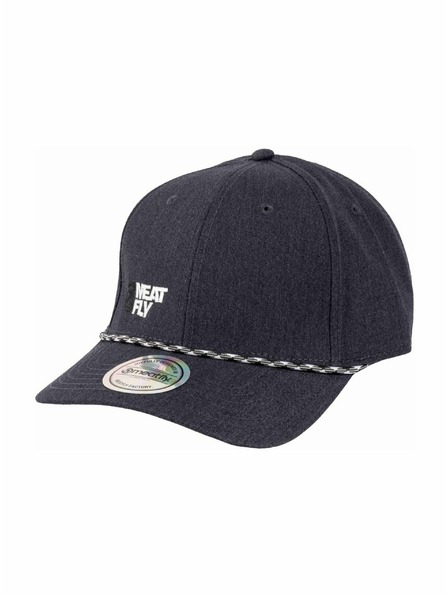 Meatfly Meatfly šiltovka Dustin Flexfit Recycled Anthracite / White Decent Revital | Sivá | Veľkosť