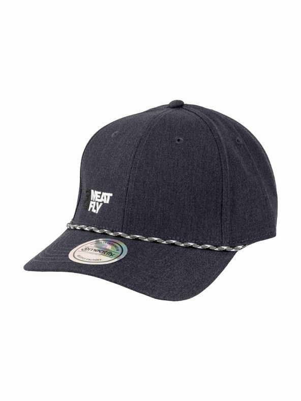 Meatfly Meatfly šiltovka Dustin Flexfit Recycled Anthracite / White Decent Revital | Sivá | Veľkosť