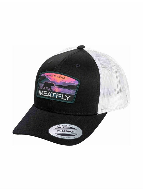 Meatfly Meatfly šiltovka MF View Trucker Purple Alaska / Black / White | Čierna