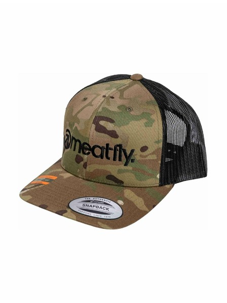 Meatfly Meatfly šiltovka MF Logo Trucker Black / Multicam | Čierna
