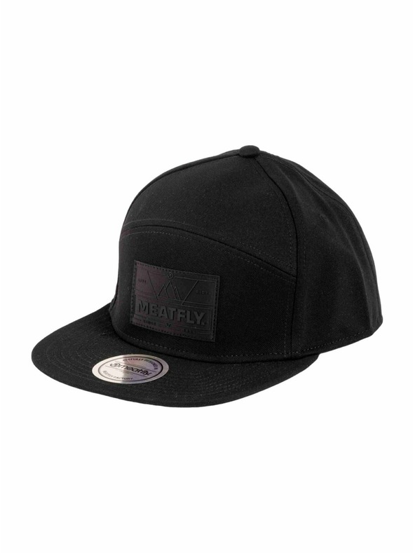Meatfly Meatfly šiltovka Yuto 6 Panel Snapback Black Live | Čierna |