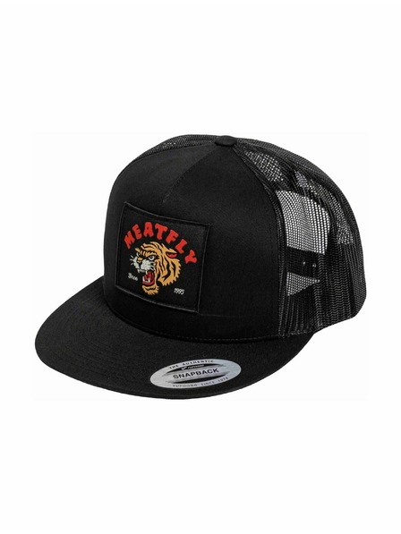 Meatfly Meatfly šiltovka Thunderbolt Trucker Tiger / Black | Čierna