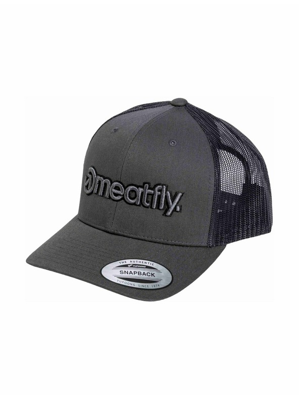 Meatfly Meatfly šiltovka MF Logo Trucker Black / Grey / Dark Grey | Čierna