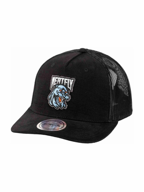 Meatfly Meatfly šiltovka Hawkye Trucker Black Panther | Čierna |