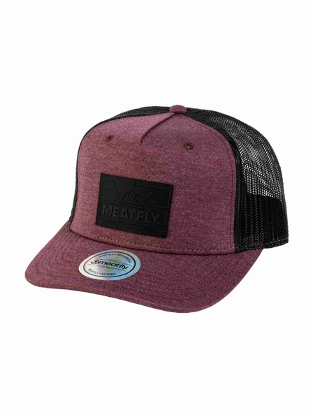 Meatfly Meatfly šiltovka Corey Trucker Wine Red Live | Čierna |