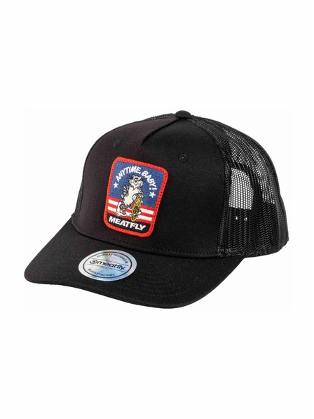 Meatfly Meatfly šiltovka Corey Trucker Black Tomcat | Čierna |
