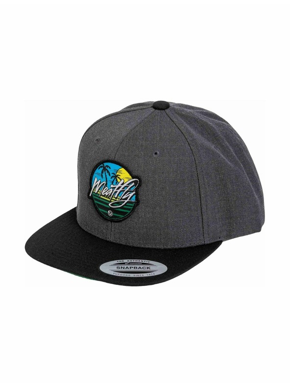 Meatfly Meatfly šiltovka Flanker Snapback Beach / Charcoal / Black | Čierna