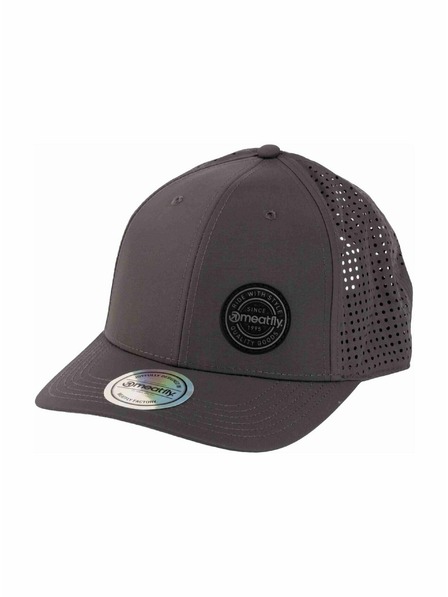 Meatfly Meatfly šiltovka Ollie Perfor Cap Grey Dark Leather | Sivá |