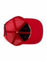 Meatfly Meatfly šiltovka Nollie Perfor Cap Red / White Logo | Biela | Veľkosť