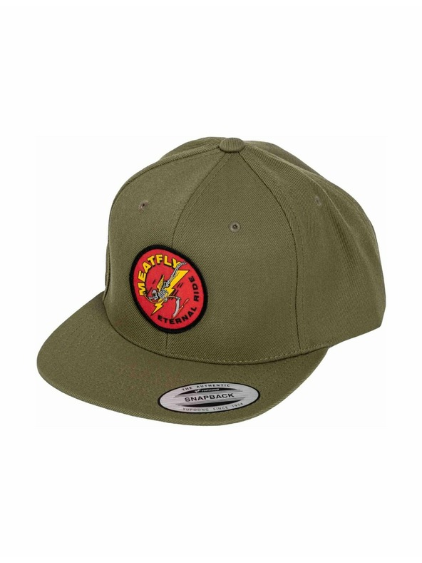 Meatfly Meatfly šiltovka Flanker Snapback Red Eternal / Buck | Červená