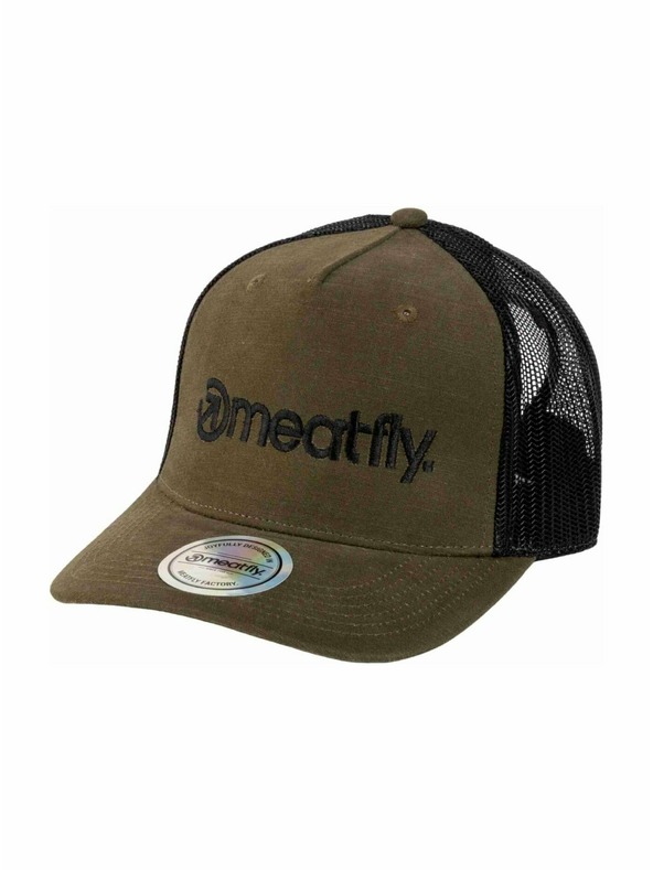 Meatfly Meatfly šiltovka Shaun Trucker Army / Camo Logo | Čierna | Veľkosť