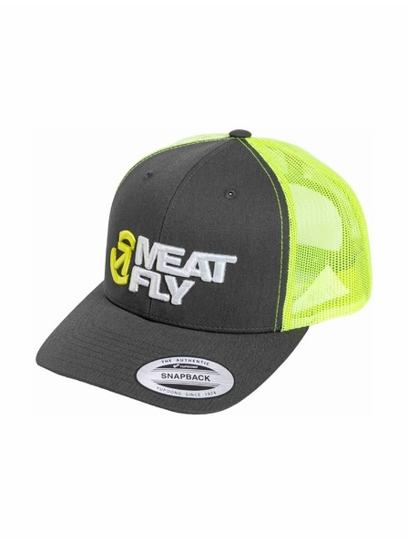 Meatfly Meatfly šiltovka Setty Trucker Neon Green / White / Charcoal | Sivá | Veľkosť