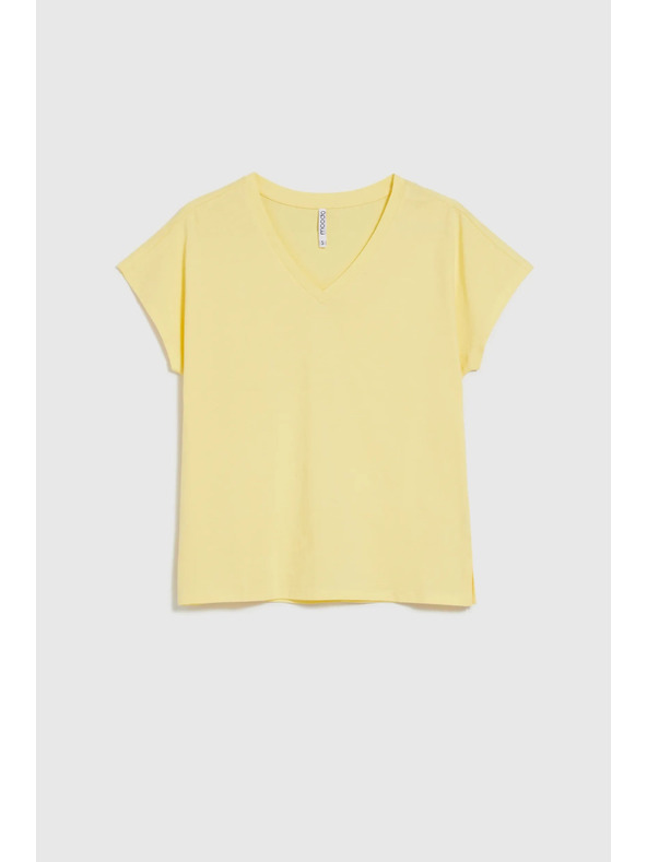 Moodo Dámske tričko Moodo – svetložlté
