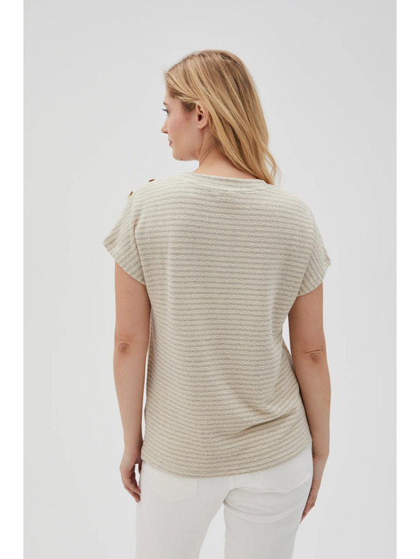 Moodo Dámske tričko Moodo - svetlo béžové