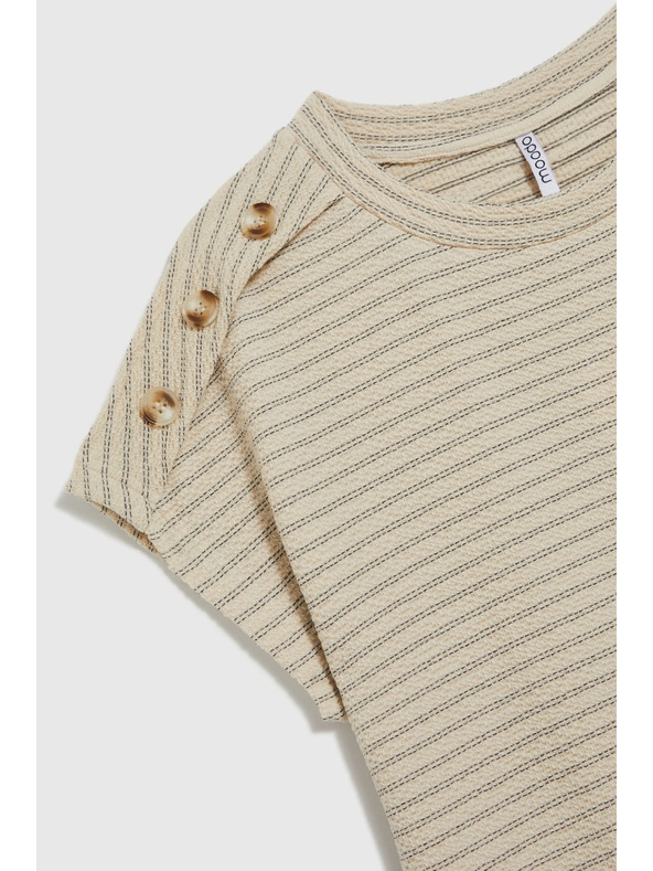 Moodo Dámske tričko Moodo - svetlo béžové