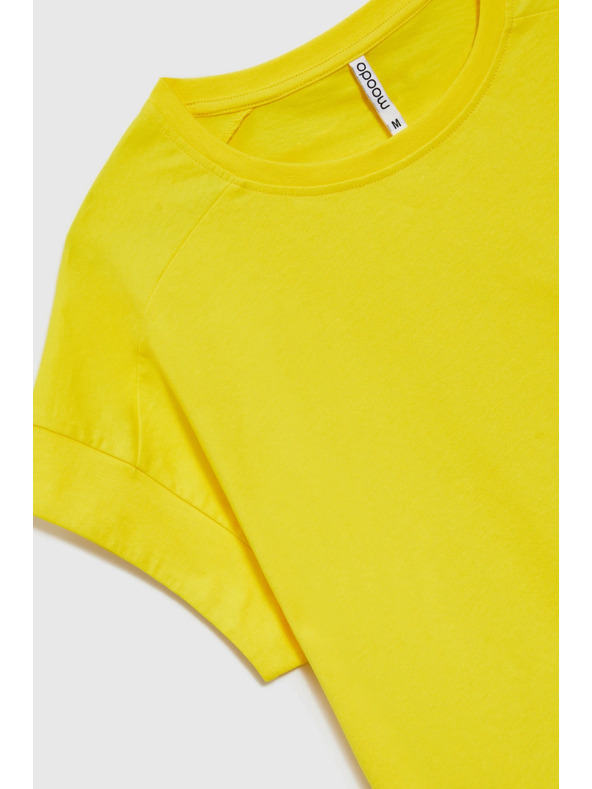 Moodo Dámske bavlnené tričko Moodo – žlté