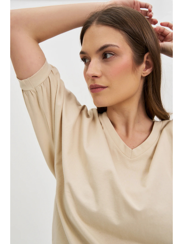 Moodo Dámske tričko Moodo s balónovými rukávmi