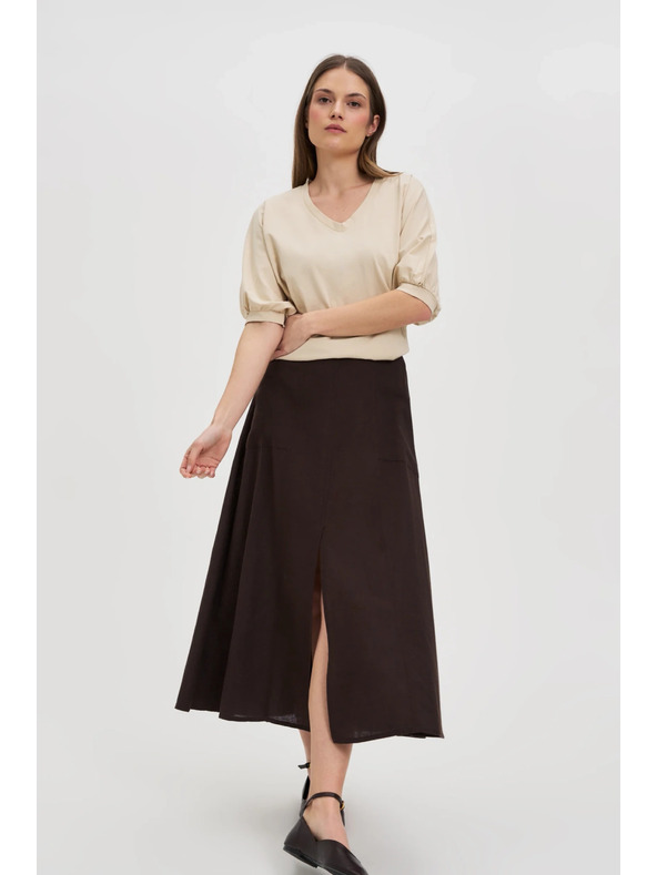 Moodo Dámske tričko Moodo s balónovými rukávmi