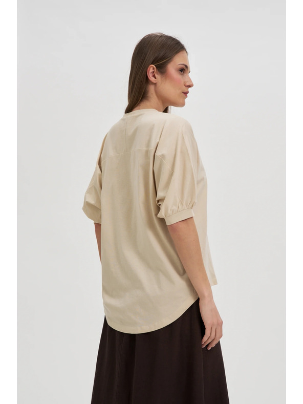 Moodo Dámske tričko Moodo s balónovými rukávmi