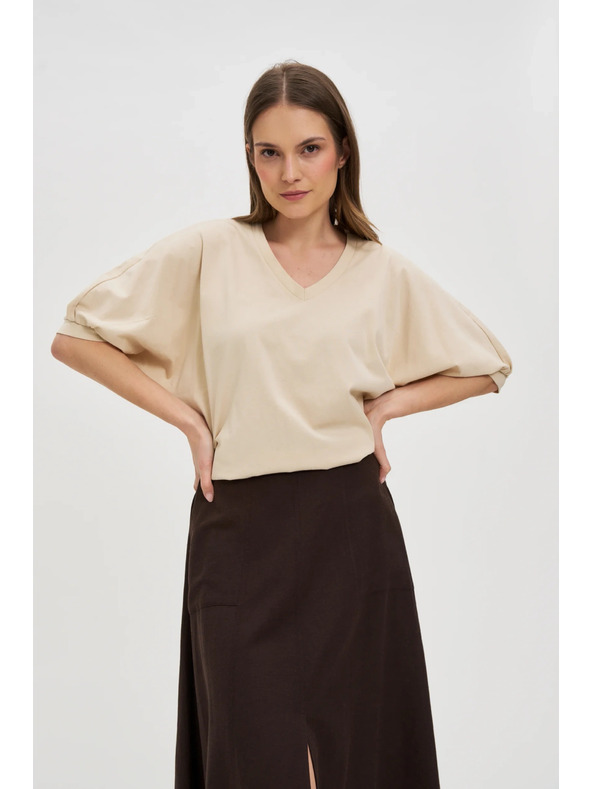 Moodo Dámske tričko Moodo s balónovými rukávmi