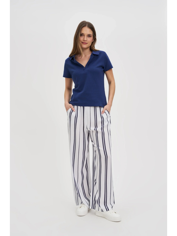 Moodo Dámske modré polo tričko