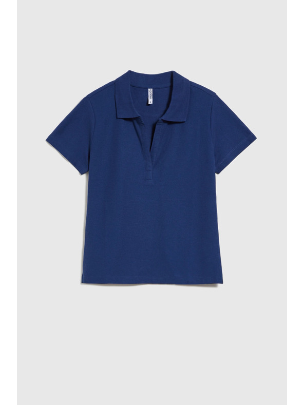 Moodo Dámske modré polo tričko