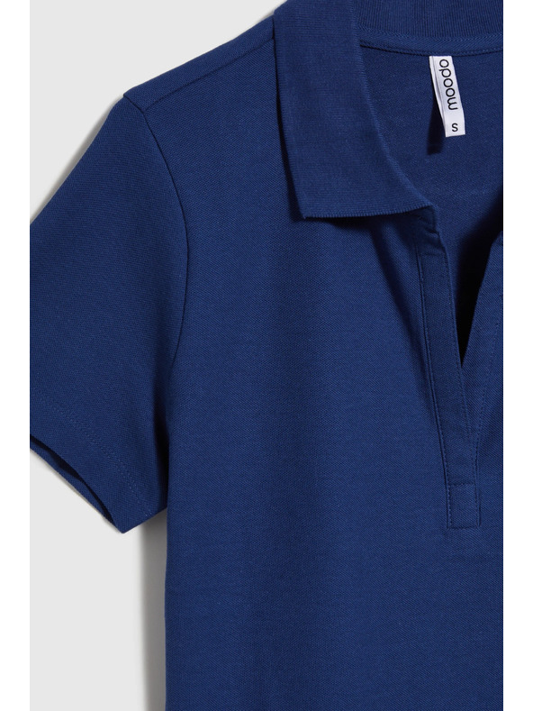 Moodo Dámske modré polo tričko